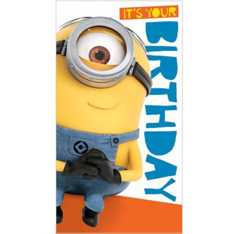 Its Your Birthday Minions Birthday Card With Stickers £2.35